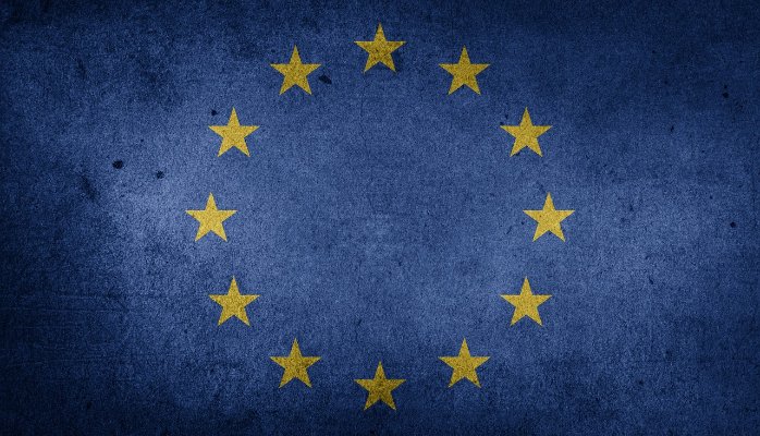 grainy EU flag logo