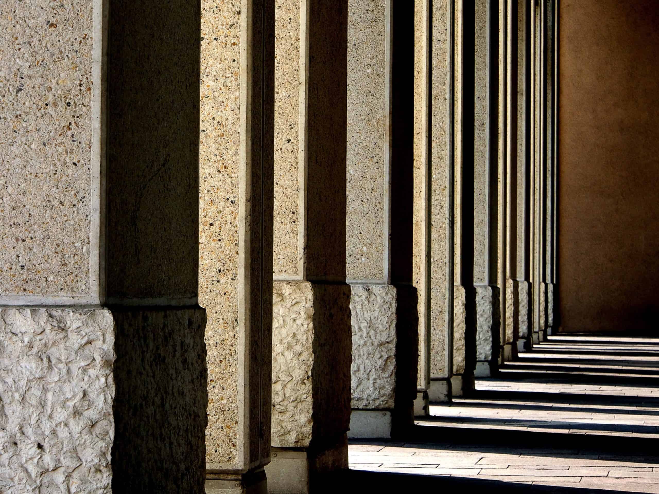 Abstract architectural detail symbolising structure, discretion and professional standards in family office recruitment.